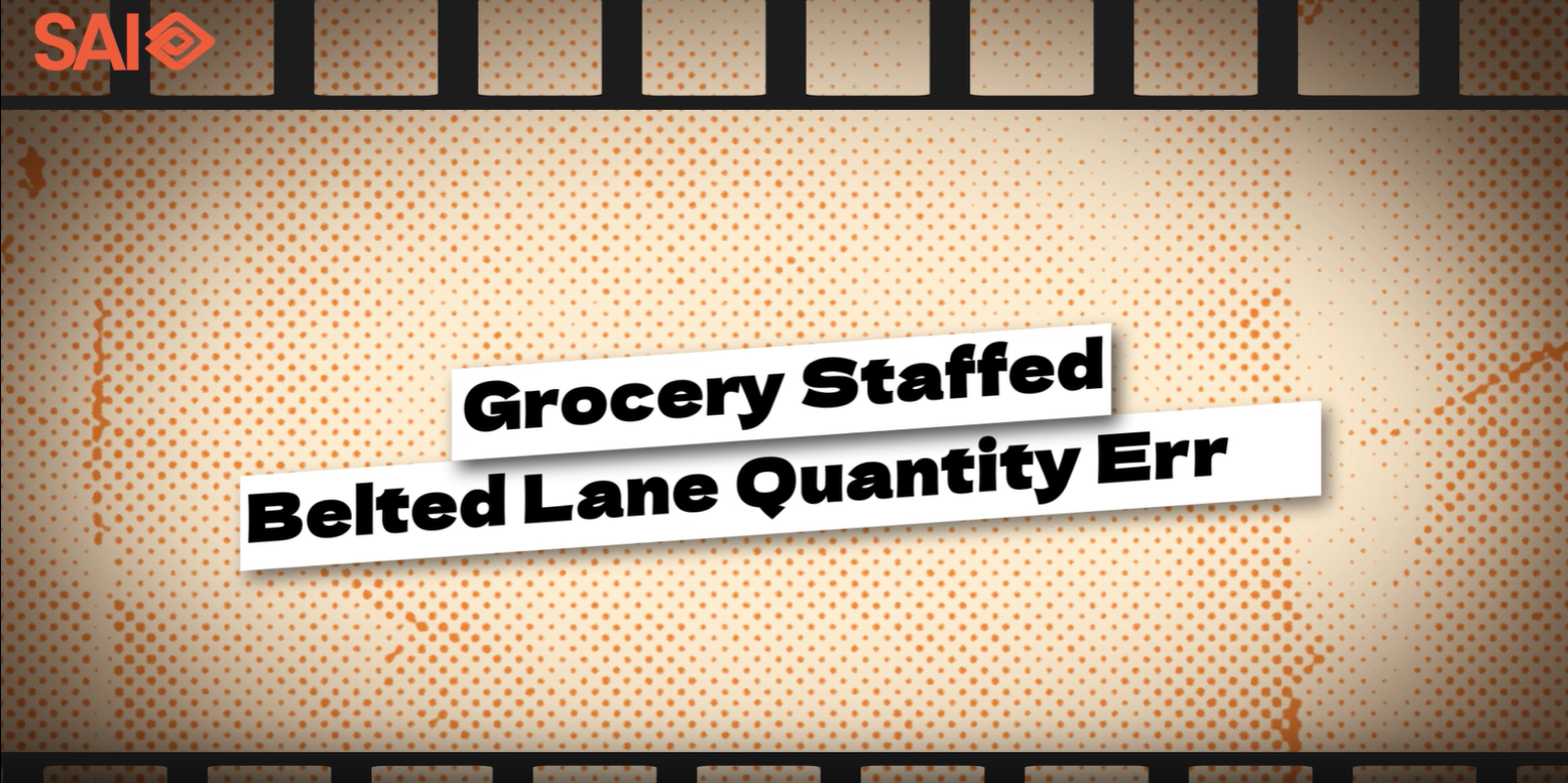 Grocery Staffed Belted Lane Quantity Error